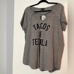 New with tags Torrid tacos and tequila shirt